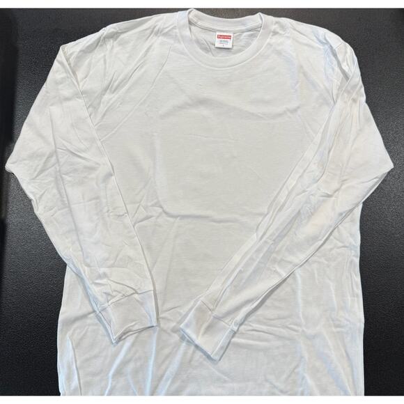 Supreme Other - Supreme Blank White Long Sleeve T-Shirt *NEW*Size M